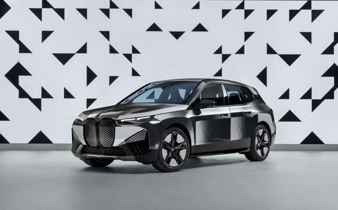 BMW iX Flow side view