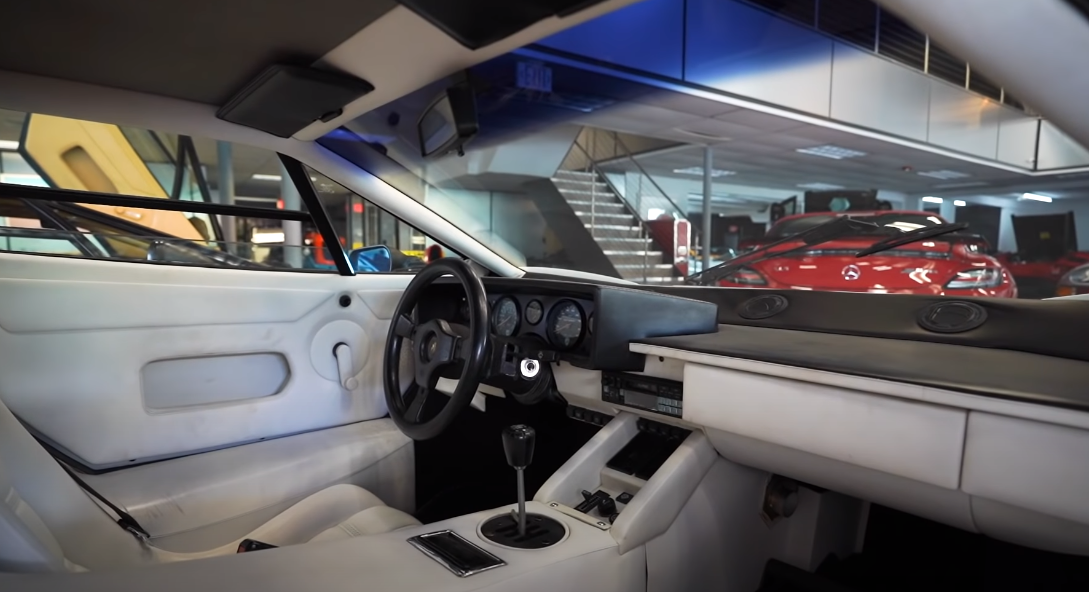 White leather interior