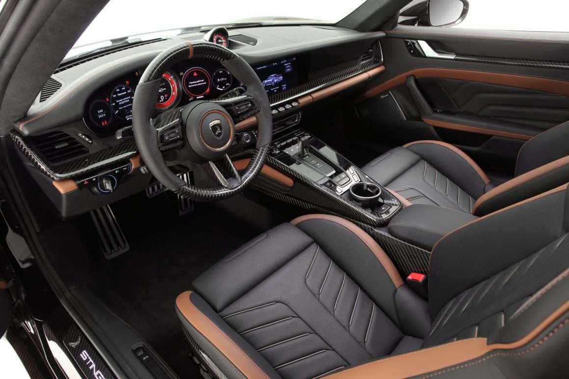 Interior of the Posche 992 Stinger