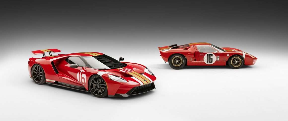 2022 Ford GT Alan Mann Heritage Edition and 1966 Ford “AM GT-1” prototype