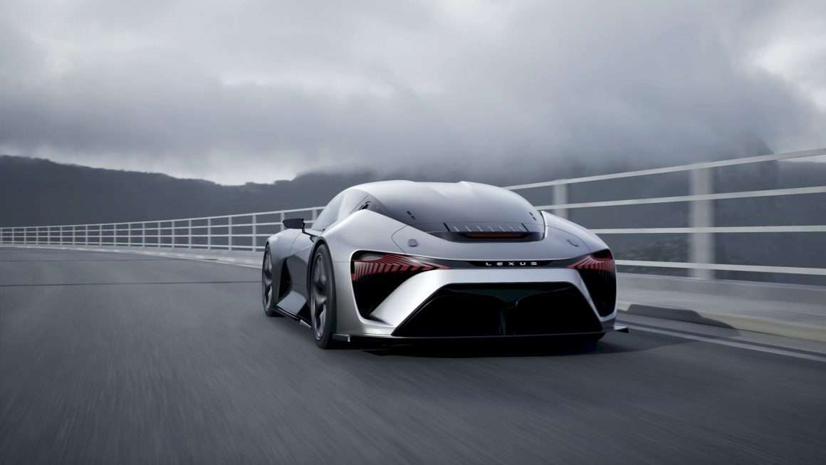 Rear of the Lexus EV