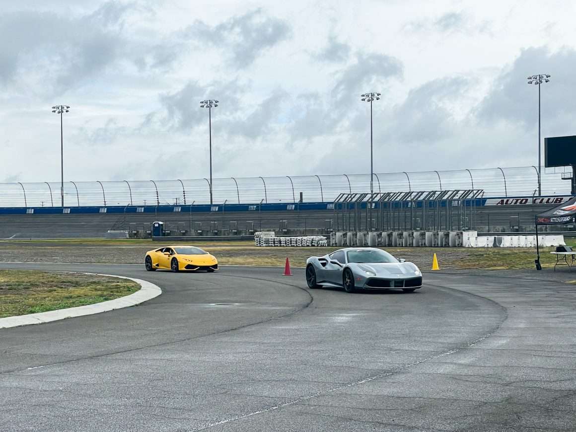 Cars on the track
